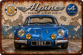 Chapa Decorativa Renault Alpine A110