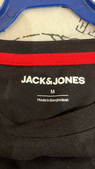 Camiseta Jack & Jones Negra Hombre