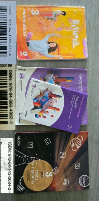 LIBROS DE TEXTO 3° Y 4° DE LA ESO