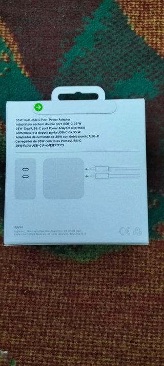 Cargador Apple 35W Doble USB-C