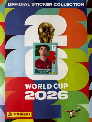 Cromo Cristiano Ronaldo Panini World Cup 2026