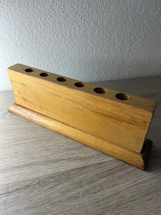 Portaprovette Vintage Legno Massiccio