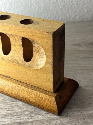 Portaprovette Vintage Legno Massiccio