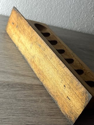 Portaprovette Vintage Legno Massiccio