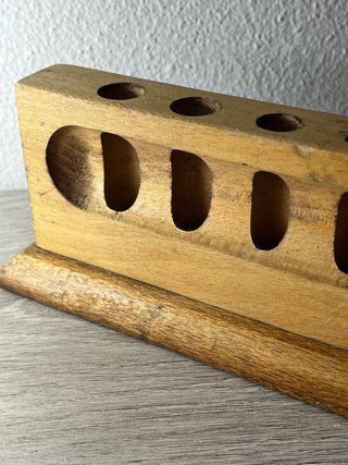 Portaprovette Vintage Legno Massiccio