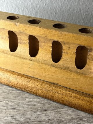 Portaprovette Vintage Legno Massiccio