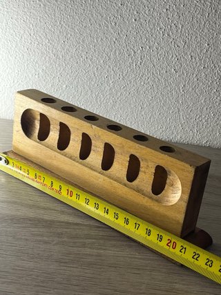Portaprovette Vintage Legno Massiccio
