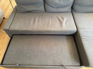 Sofá chaiselongue Ikea gris