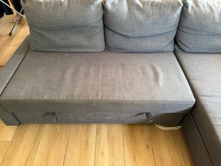 Sofá chaiselongue Ikea gris