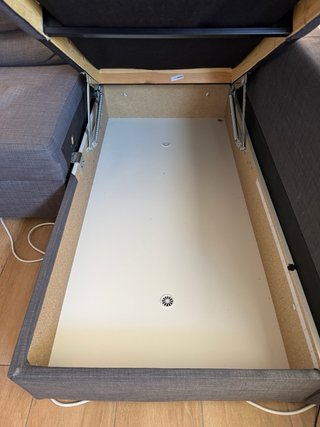 Sofá chaiselongue Ikea gris
