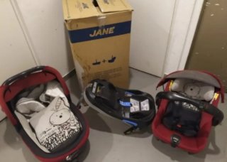 Passeggino Jane Rider Rosso e Nero