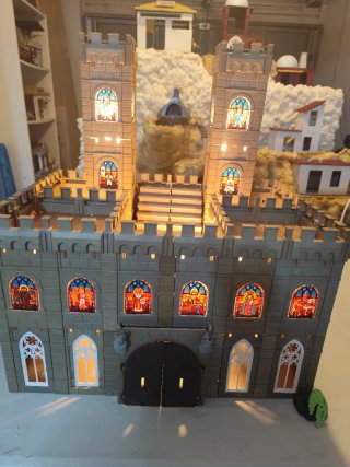 Juego 10 vidrieras floki playmobil