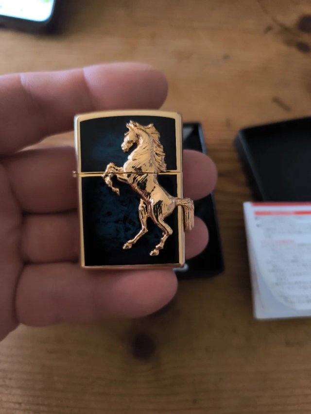Zippo Winnie Winning Dorado Caballo Azul