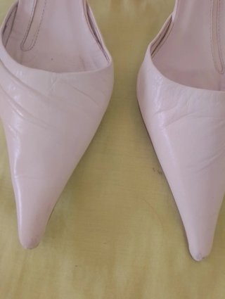 Zapatos Zara blancos tacón