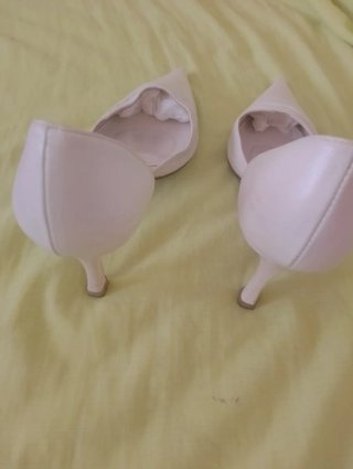 Zapatos Zara blancos tacón