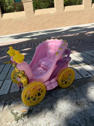 Carroza Baby Born Rosa y Dorada