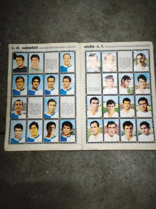 Album Cromos Liga 69-70
