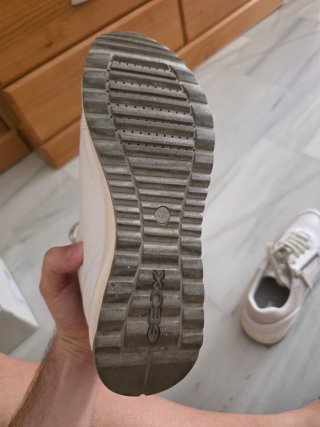 Zapatos Geox Mujer Beige y Blanco