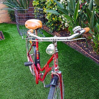 Bicicleta Paseo Super Cil Vintage Roja