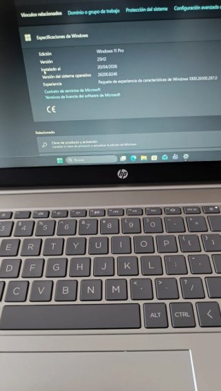 Portátil HP 15 256GB SSD 4GB RAM Windows 11 pro.