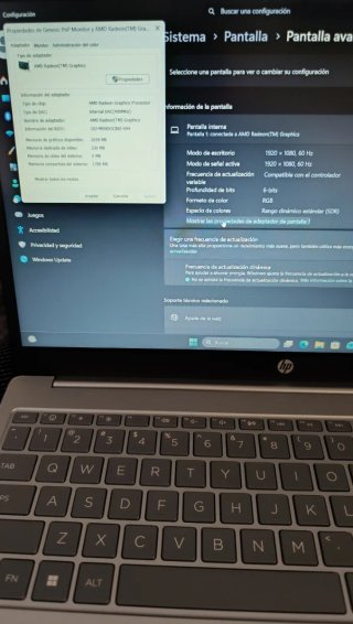 Portátil HP 15 256GB SSD 4GB RAM Windows 11 pro.
