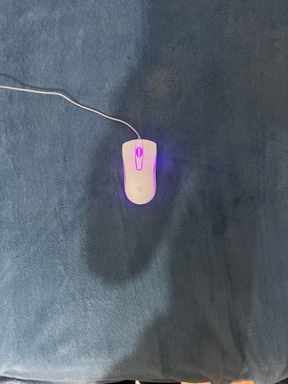 Mouse branco com scroll