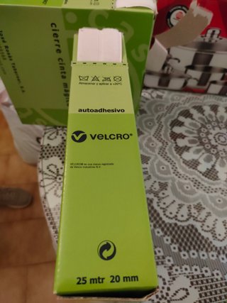 LOTE 3 CAJAS DE VELCRO  AUTOADHESIVO BLANCO