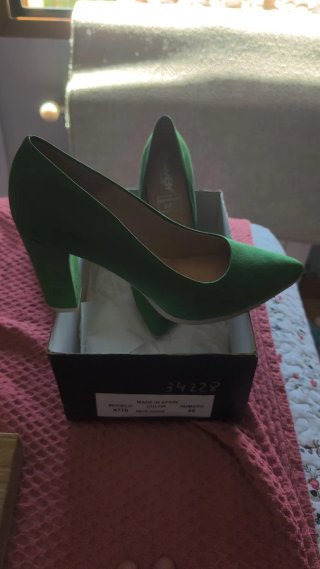 Zapatos de fiesta verdes talla 40