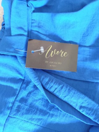 Pantalón corto de cintura alta azul eléctrico