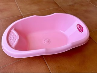 Set Bañera Muñecas Accesorios Rosa