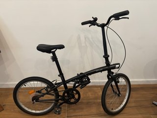 Bicicleta pieghevole Oxylane Decathlon nera