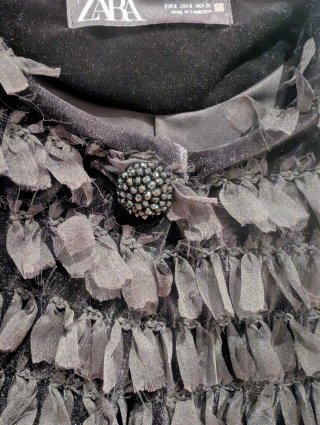 Cazadora Zara Negra Torera S