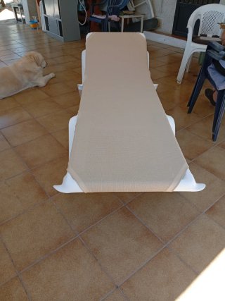 Tumbonas Balliu Beige/Blanco