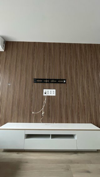 Mueble auxiliar madera y metal