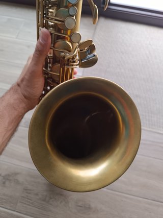 Saxo Tenor Yamaha YTS-62 Logo Púrpura