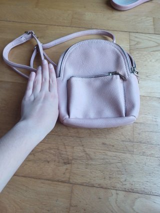 Lote 2 mochilas infantiles rosa y beige