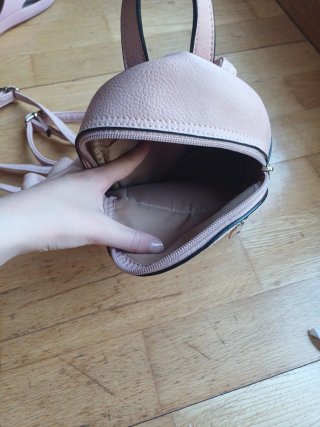 Lote 2 mochilas infantiles rosa y beige