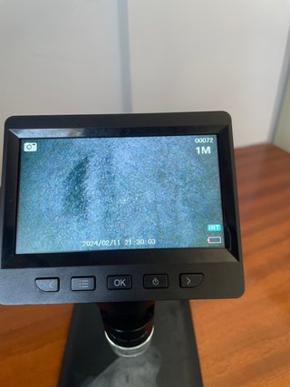 Microscopio digital con pantalla