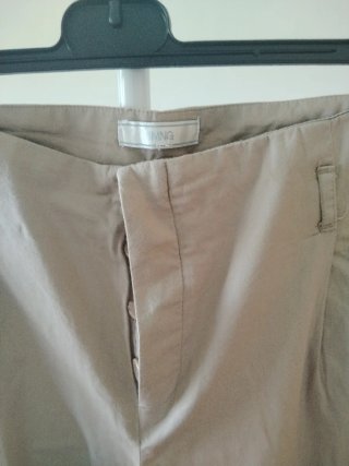 Pantalón Mango algodón pinzas talla 44