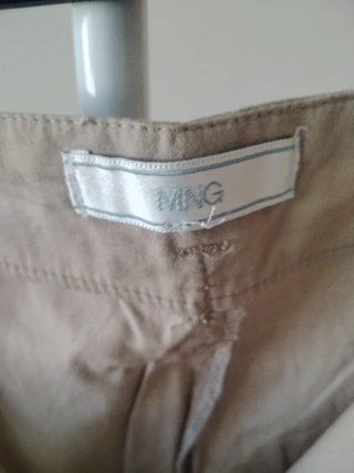 Pantalón Mango algodón pinzas talla 44