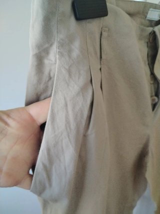 Pantalón Mango algodón pinzas talla 44