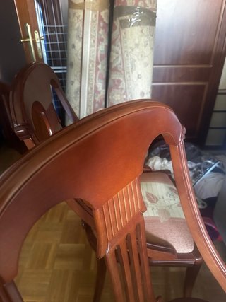 Par de sillas madera vintage