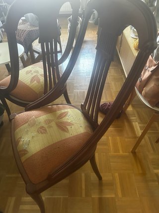 Par de sillas madera vintage