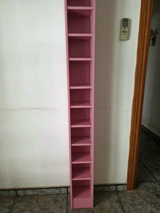 Estantería Rosa Estrecha
