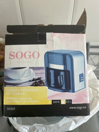 Cafetera Sogo 2 Tazas