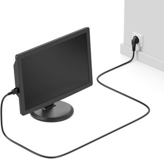 Cable alimentación Schuko a IEC Recto "Gris"