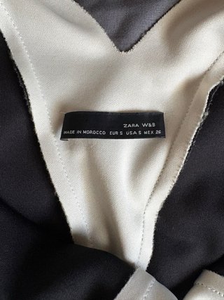 Abito Zara nero e bianco