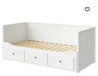 Cama nido Ikea 2 en 1 con 3 cajones en blanco
