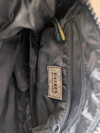 Bolso Hombro Ralph Lauren Nylon Negro