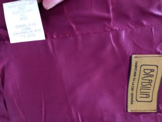 Conjunto corpiño y falda fiesta dorado y granate